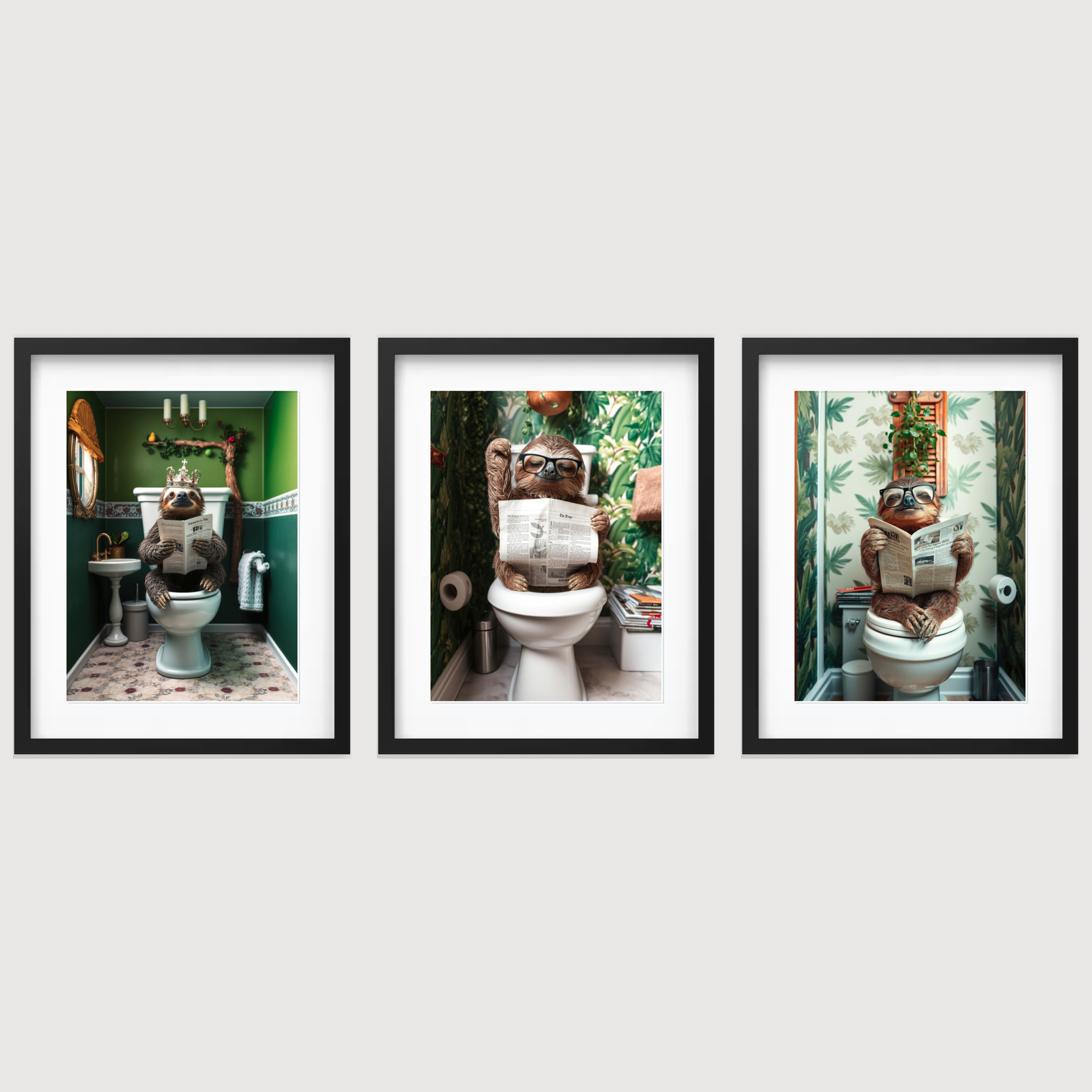 Sloths On The Toliet